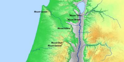 Kartes israēla kalnos